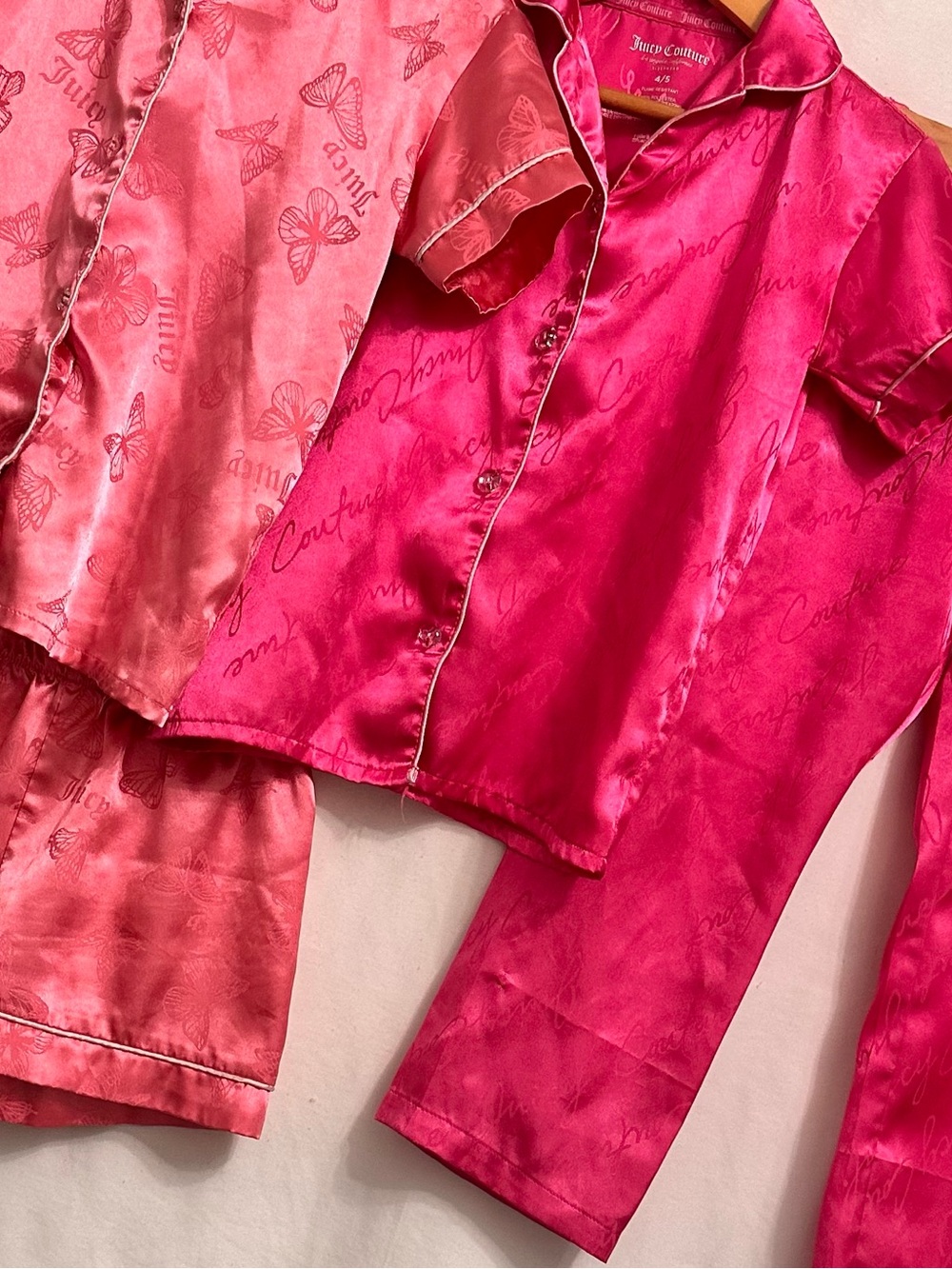 4/5 Juicy Couture Girls' Two-Tone Satin Pajama Set